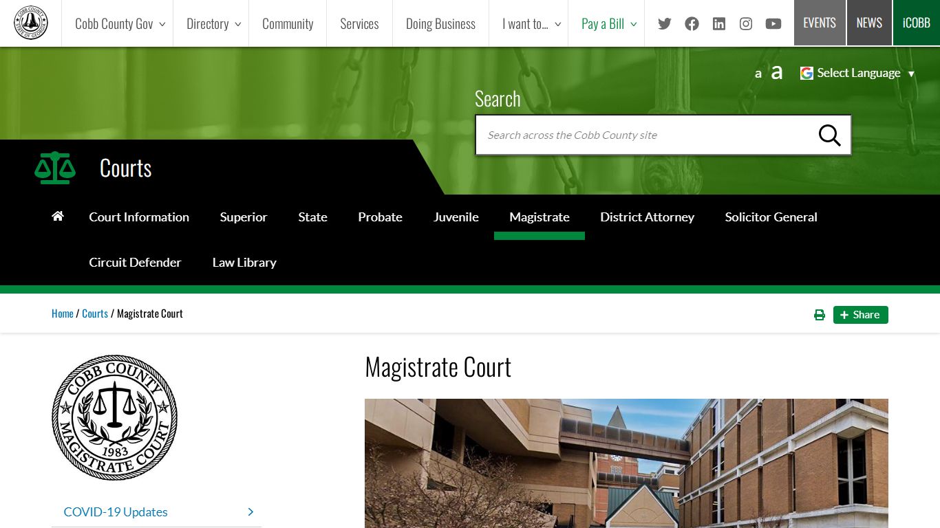 Magistrate Court | Cobb County Georgia